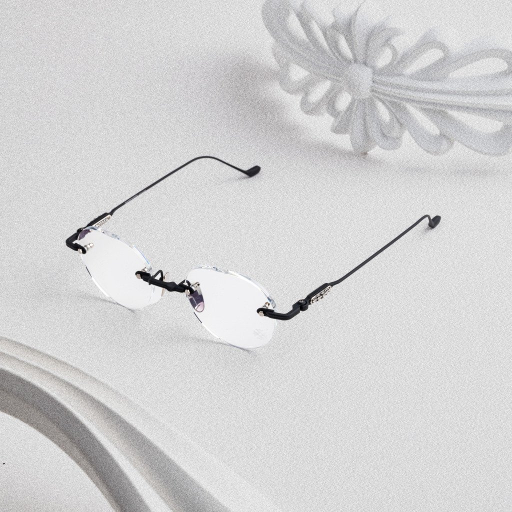 CHROME HEARTS SOFFFFFFFFERS I MATTE BLACK-SHINY SILVER – 50-22-145 (1)