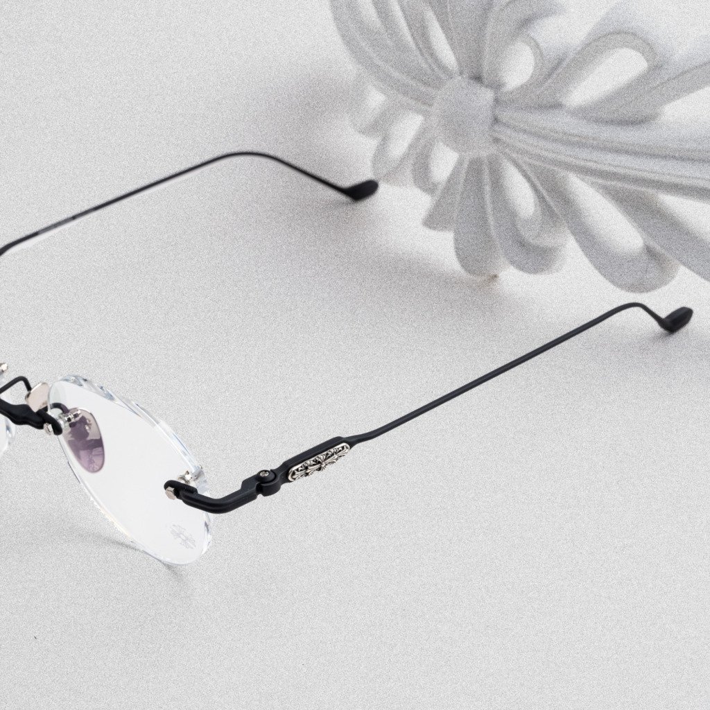 CHROME HEARTS SOFFFFFFFFERS I MATTE BLACK-SHINY SILVER – 50-22-145 (2)