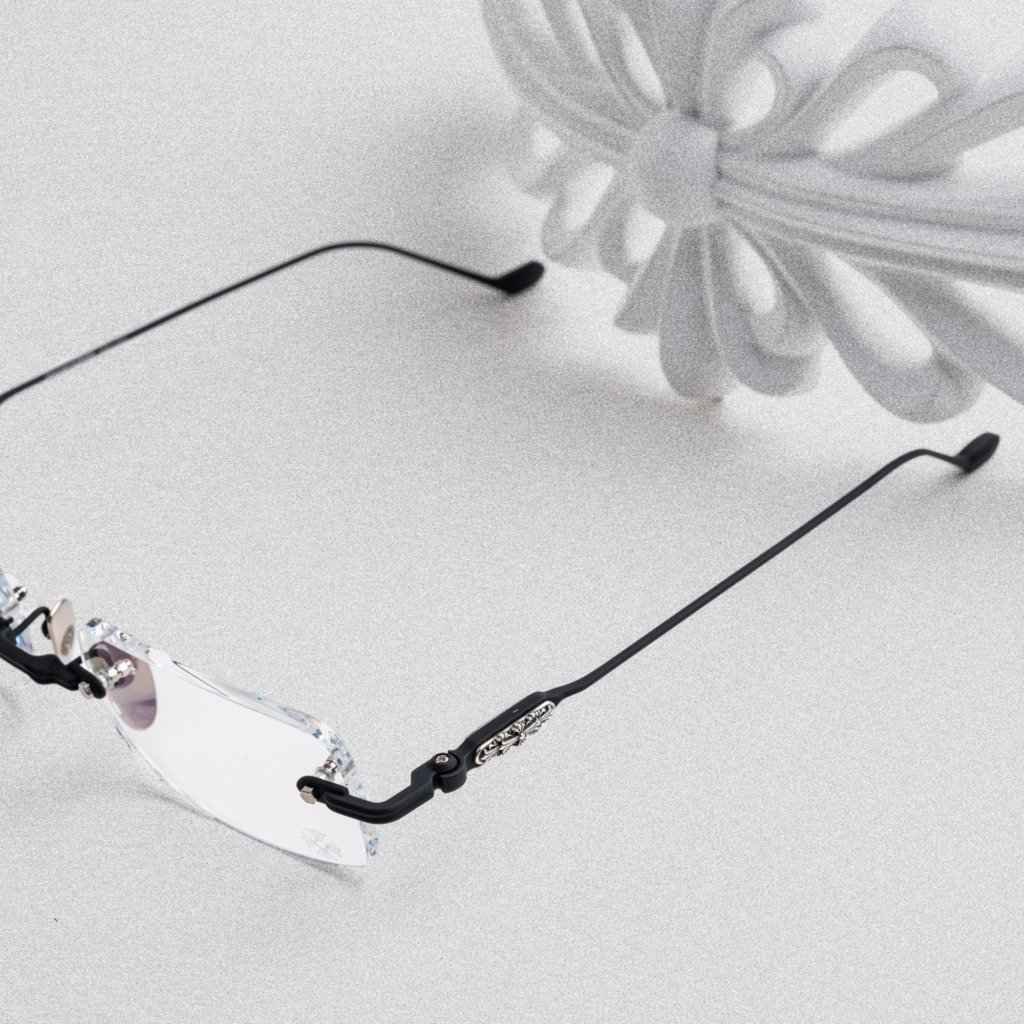 CHROME HEARTS SOFFFFFFFFERS II MATTE BLACK-SHINY SILVER – 54-21-148 (2)