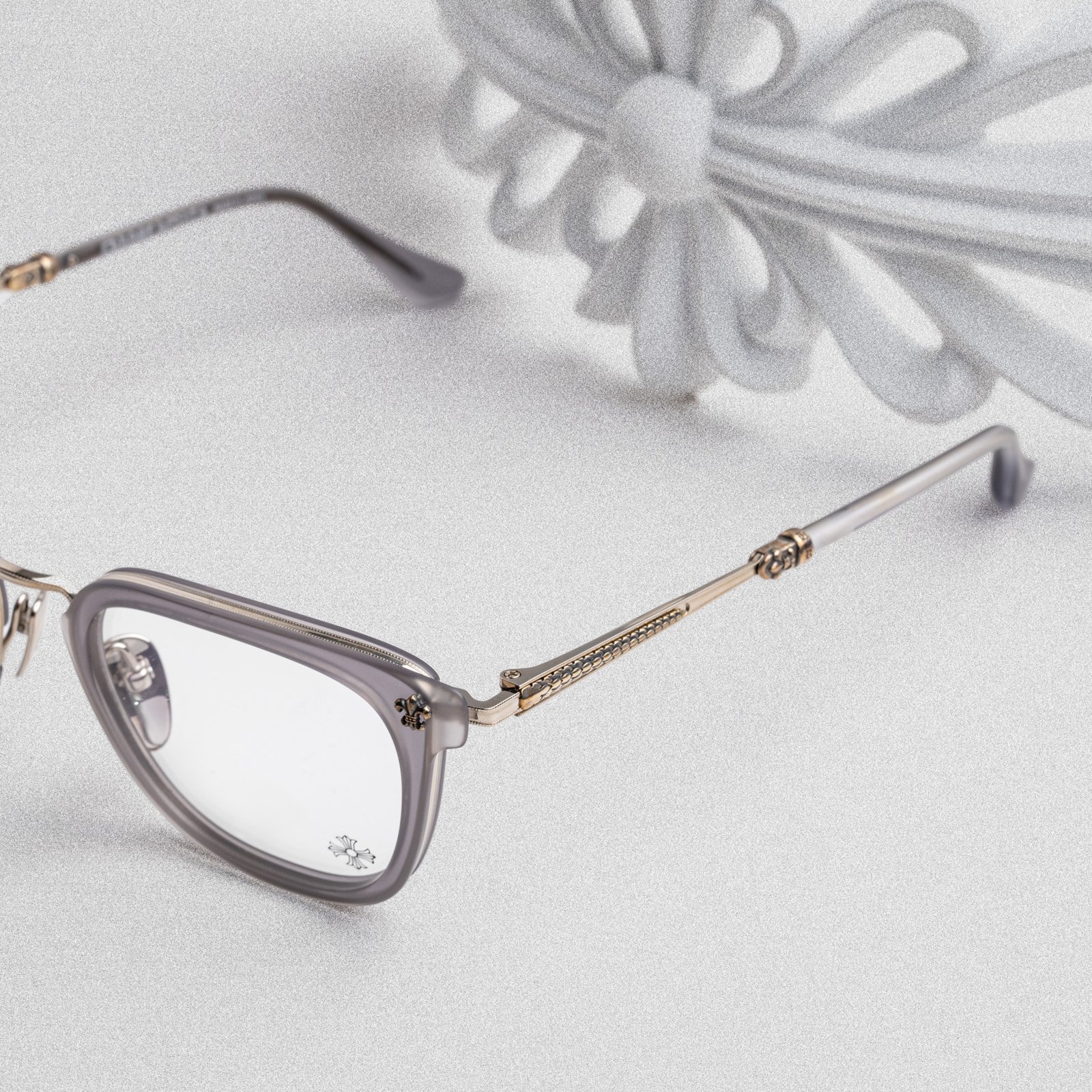 CHROME HEARTS STRAPADICTOME STRAPADICTOME MATTE GRAPHITE SHINY SILVER – 51-21-148 (2)