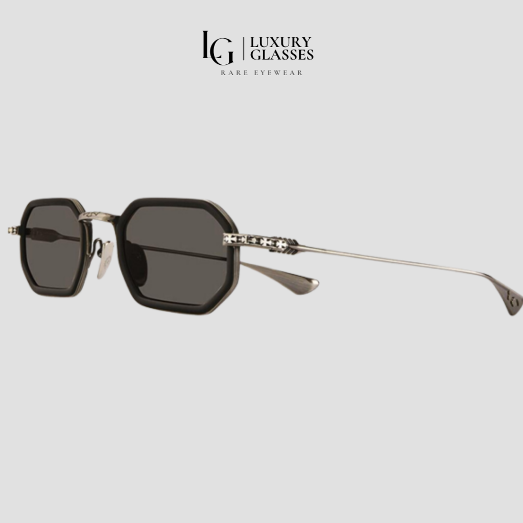 CHROME HEARTS STYLIDA MATTE BLACK-PEWTER – SUN – 49-24-148 (1)