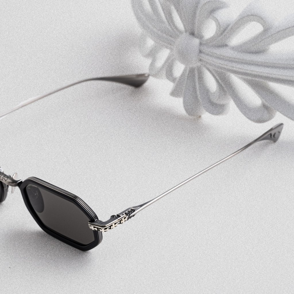 CHROME HEARTS STYLIDA MATTE BLACK-PEWTER – SUN – 49-24-148 (2)