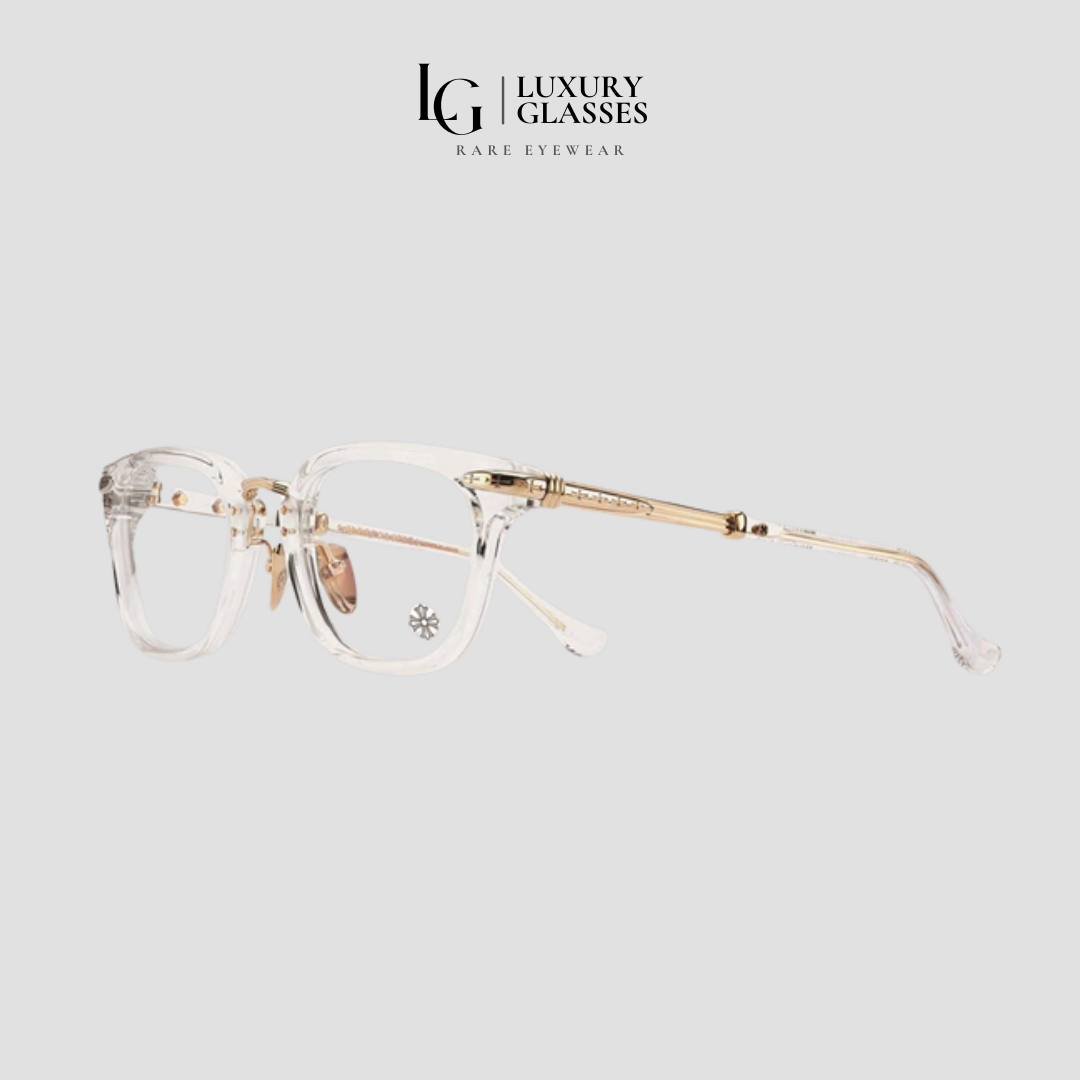 CHROME HEARTS TITANASLUVR CRYSTAL/GOLD PLATED