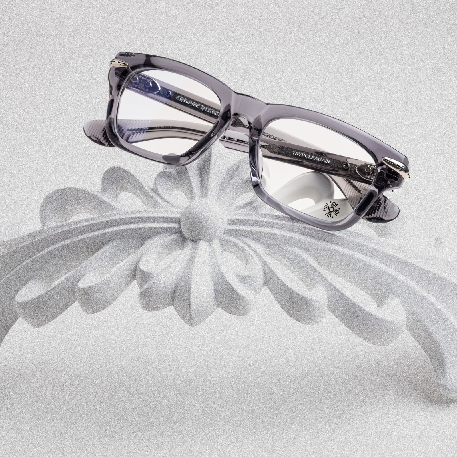 CHROME HEARTS TRYPOLEAGAIN GRAPHITE- 52-20-146 (4)