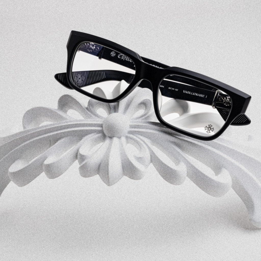 CHROME HEARTS VAGILLIONAIRE I MATTE BLACK – 56-19-152 (4)