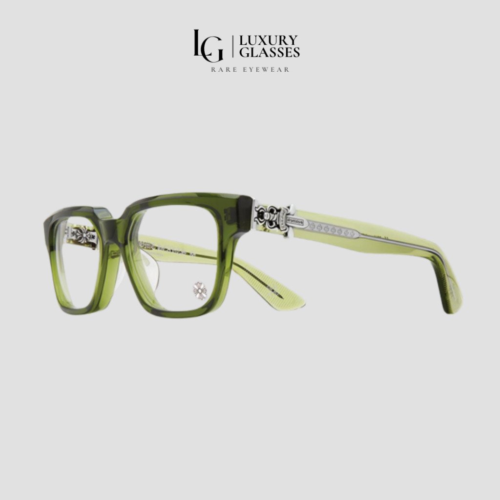 CHROME HEARTS VAGILLIONAIRE II DARK OLIVE – 54-19-152 (1)