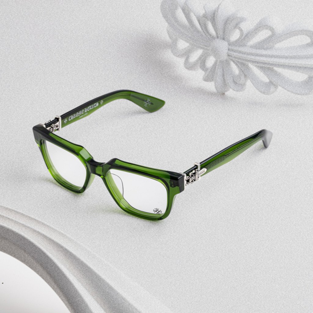 CHROME HEARTS VAGILLIONAIRE II DARK OLIVE – 54-19-152 (1)