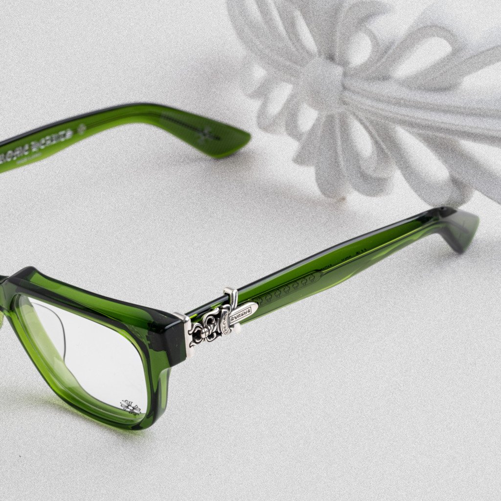 CHROME HEARTS VAGILLIONAIRE II DARK OLIVE – 54-19-152 (2)