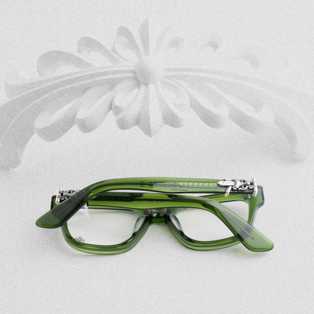 CHROME HEARTS VAGILLIONAIRE II DARK OLIVE – 54-19-152 (3)