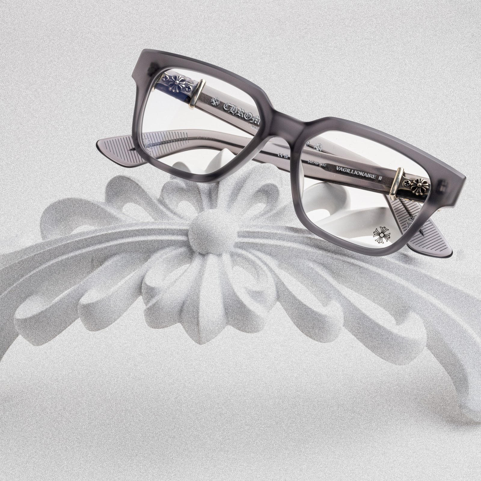 CHROME HEARTS VAGILLIONAIRE II MATTE GRAPHITE – 54-18-152 (4)