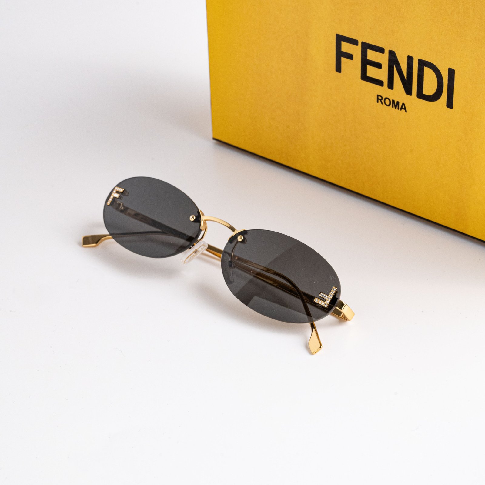 FENDI FE4075US 30A GOLD GREY – 54-15-135 (2)