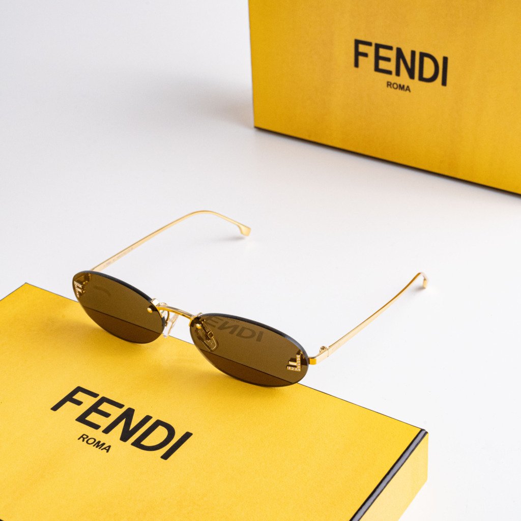 FENDI FE4075US 30J YELLOW GREEN – 54-15-135 (1)