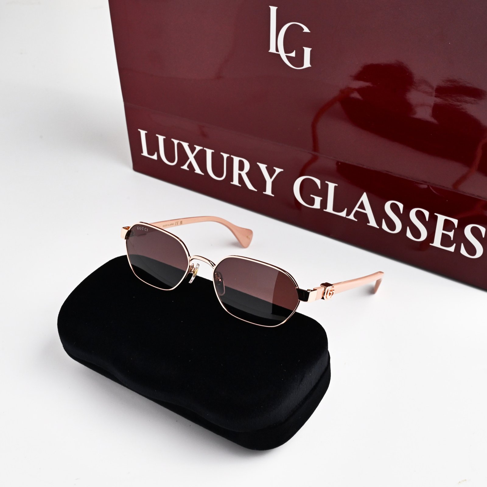 GUCCI GG1593S 003 SHINY ROSE GOLD PANTHOS