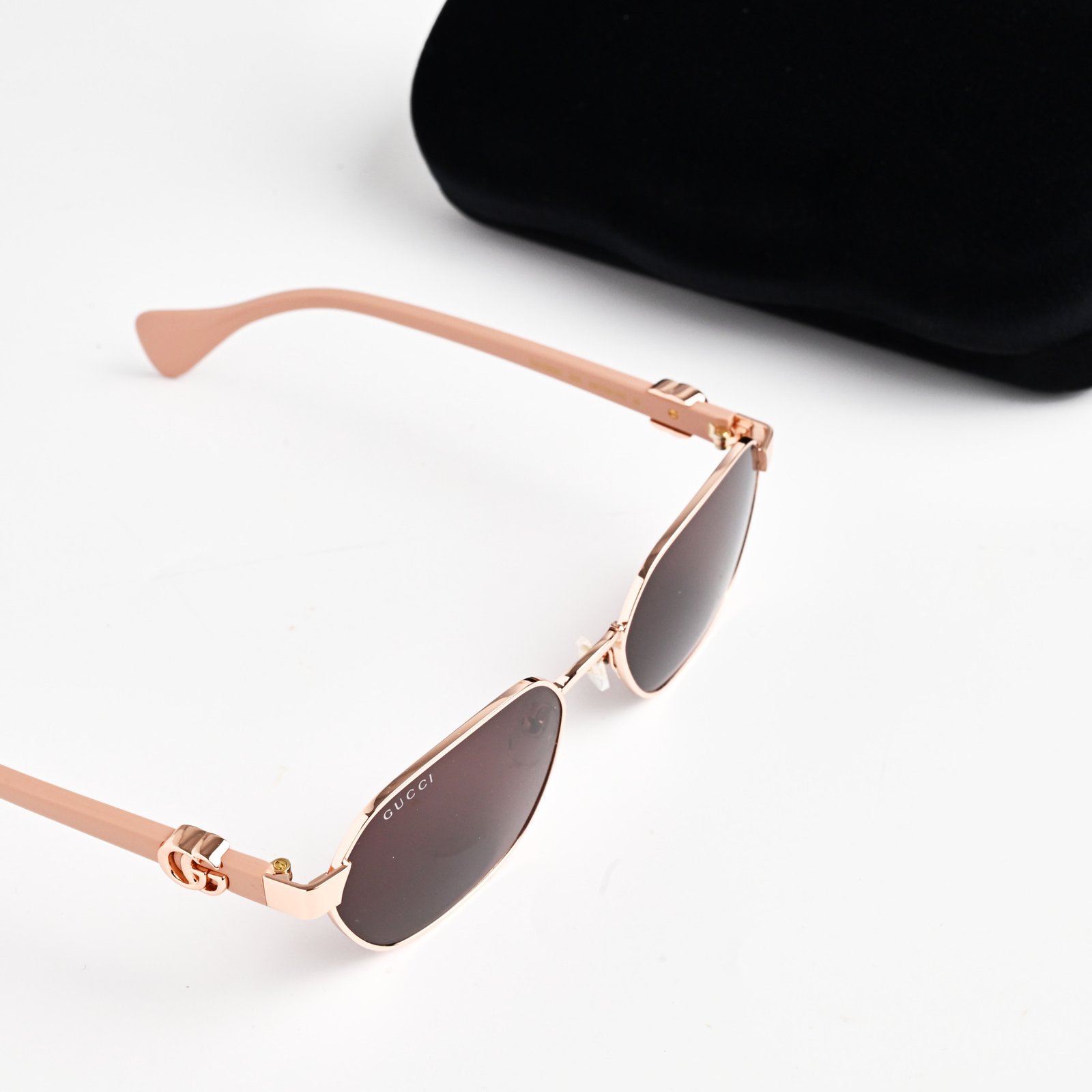 GUCCI GG1593S 003 SHINY ROSE GOLD PANTHOS – 56-18-140 (5)