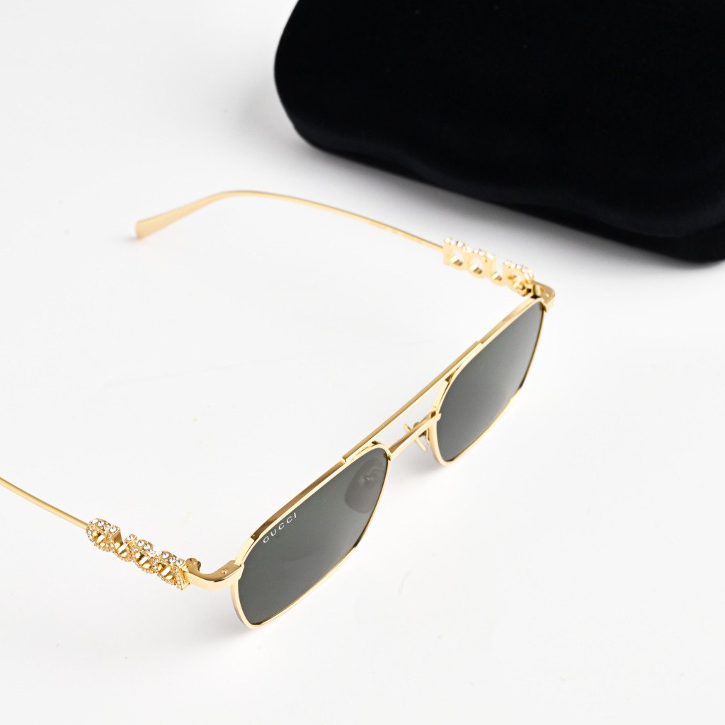 GUCCI GG1804S 001 GOLD GREY – 54-19-145 (5)