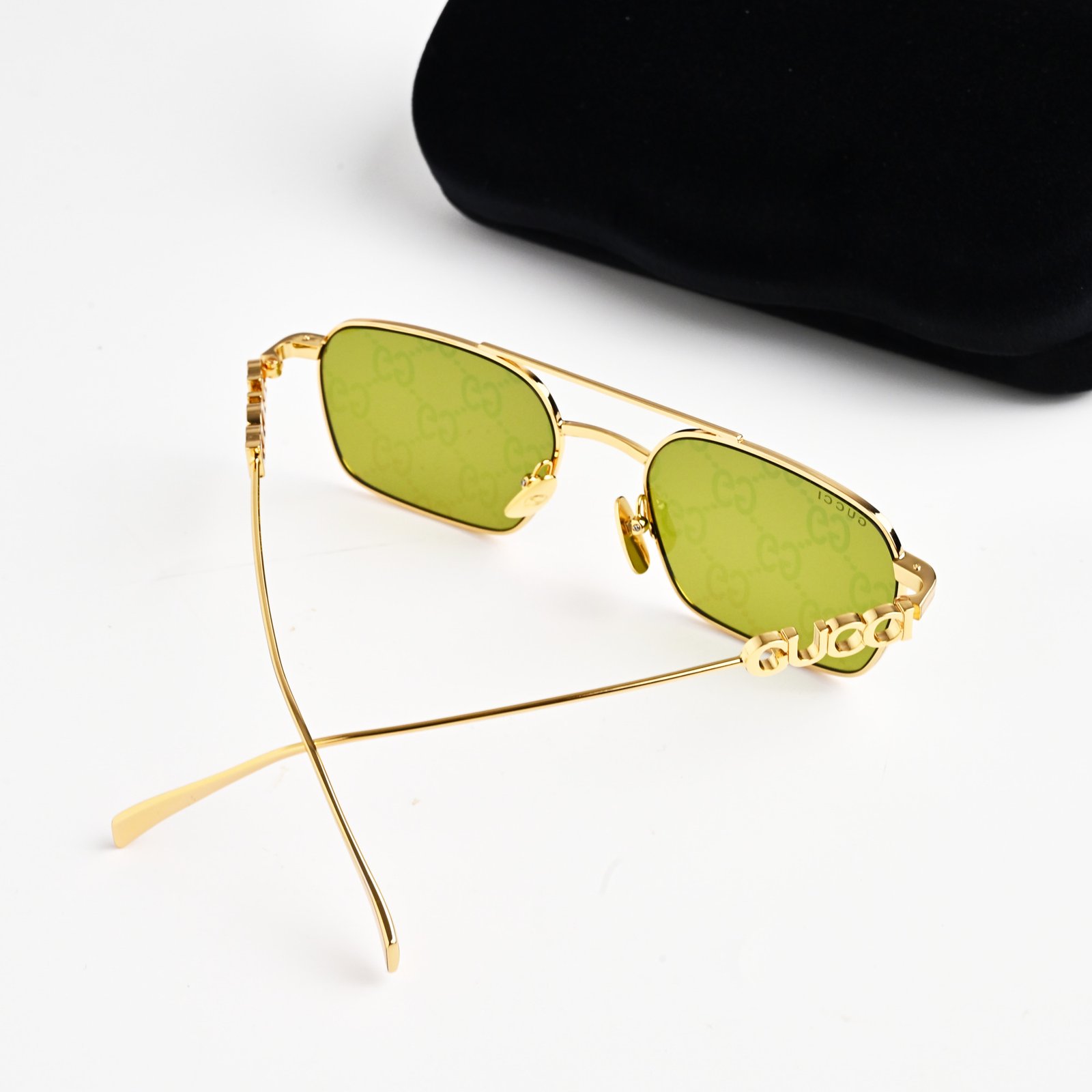 GUCCI GG1804S 002 GOLD GREEN – 54-19-145 (4)
