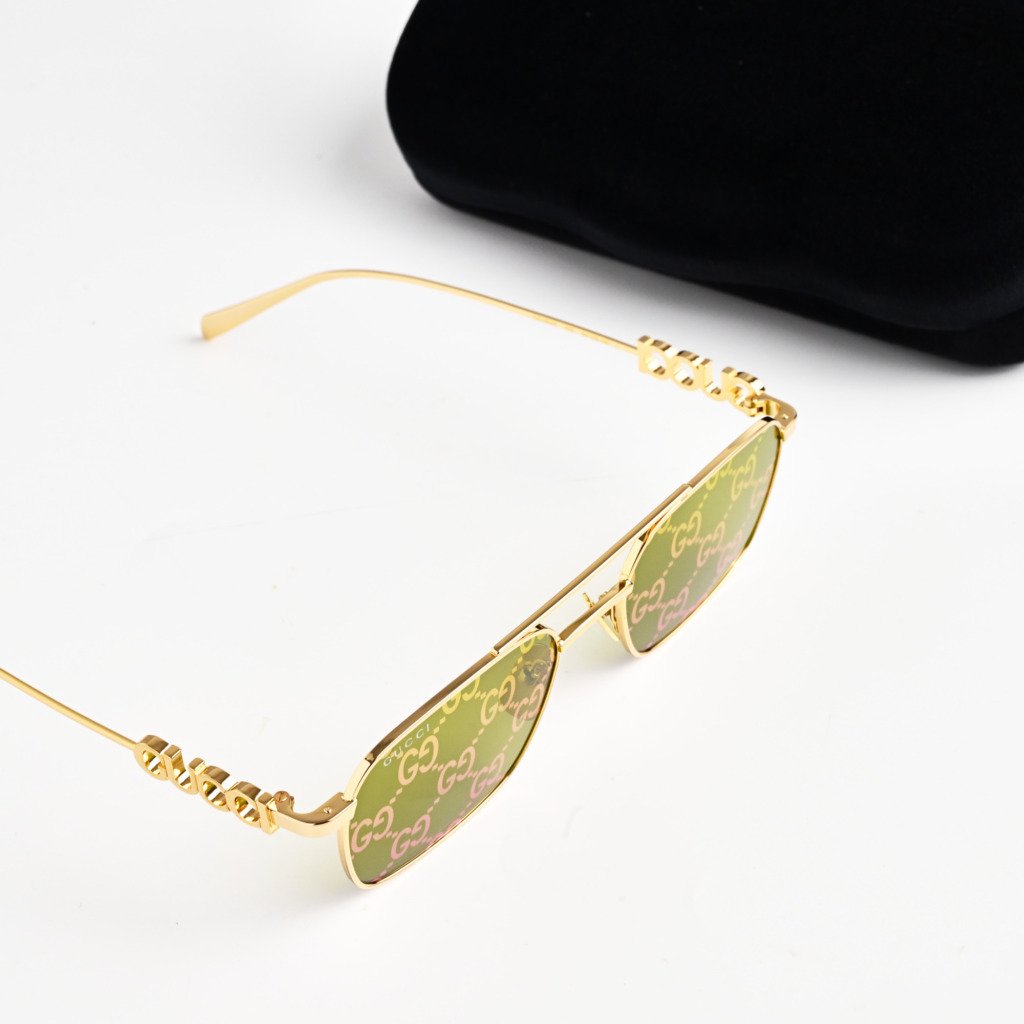 GUCCI GG1804S 002 GOLD GREEN – 54-19-145 (5)
