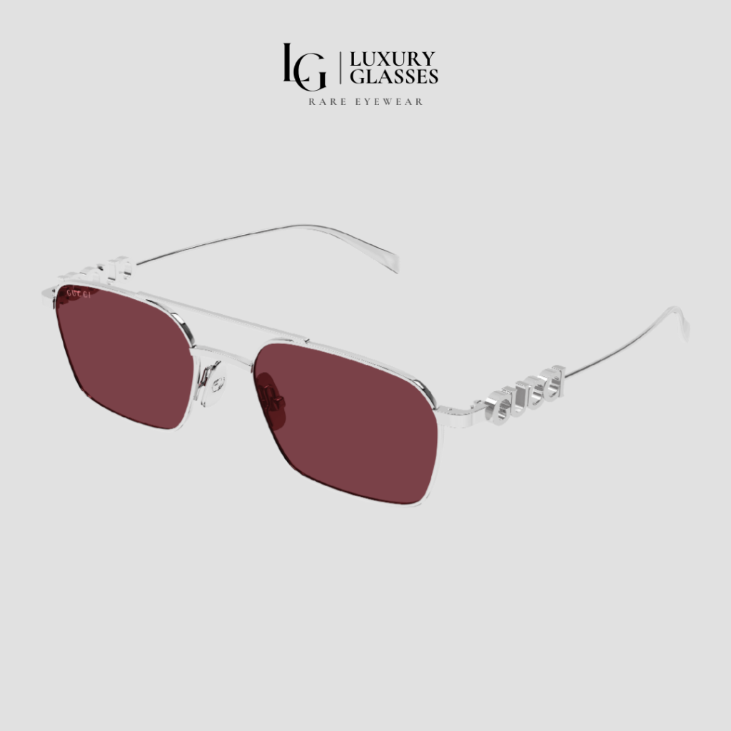 GUCCI GG1804S 004 SILVER RED – 54-19-145 (1)