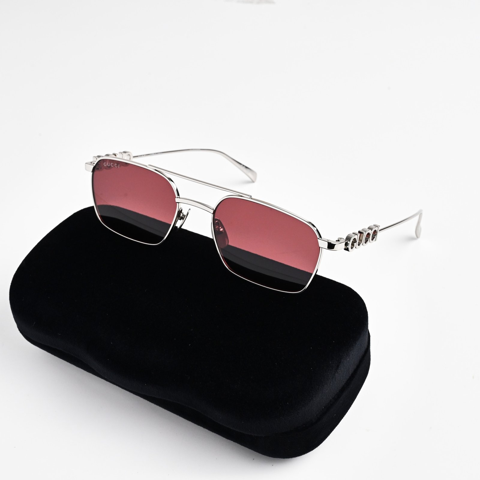 GUCCI GG1804S 004 SILVER RED – 54-19-145 (2)