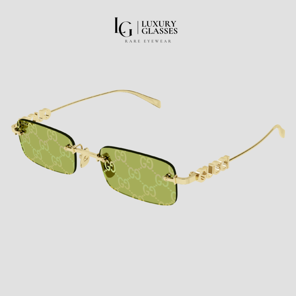 GUCCI GG1808S 002 GOLD GREEN – 52-20-145 (1)