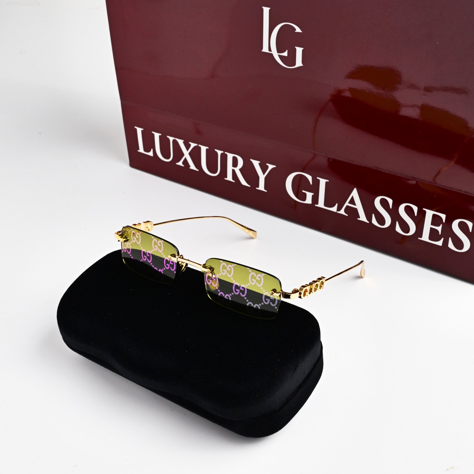 GUCCI GG1808S 002 GOLD GREEN