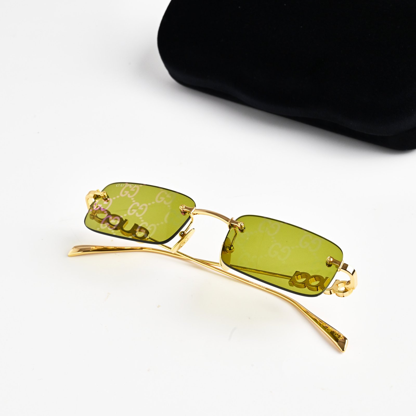 GUCCI GG1808S 002 GOLD GREEN – 52-20-145 (3)