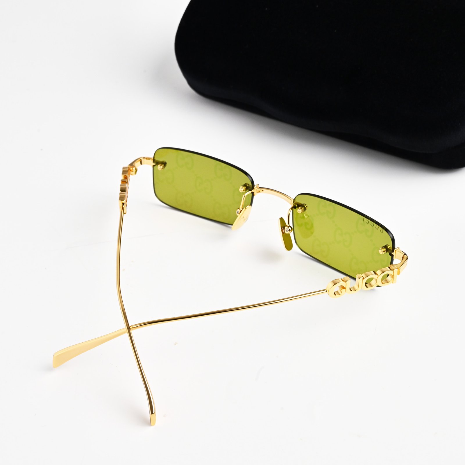 GUCCI GG1808S 002 GOLD GREEN – 52-20-145 (4)