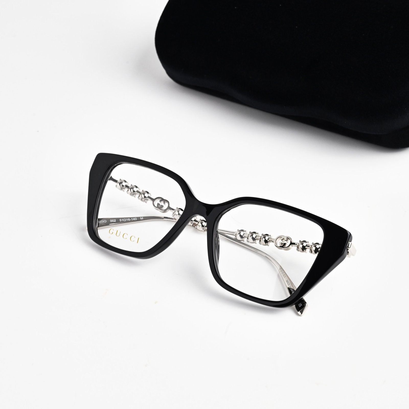GUCCI GG1969O 002 BLACK SILVER – 51-16-140 (3)