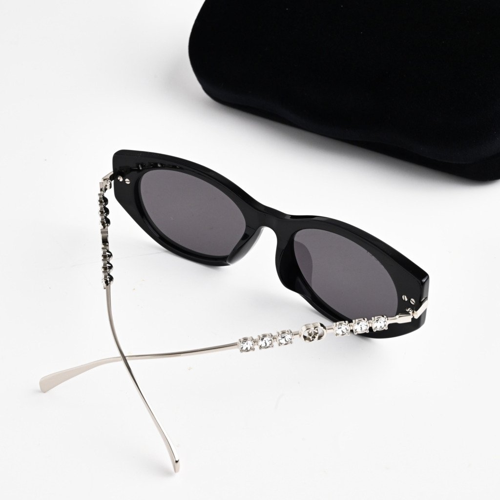 GUCCI GG1970SA 002 SILVER BLACK DARK – 54-19-145 (4)