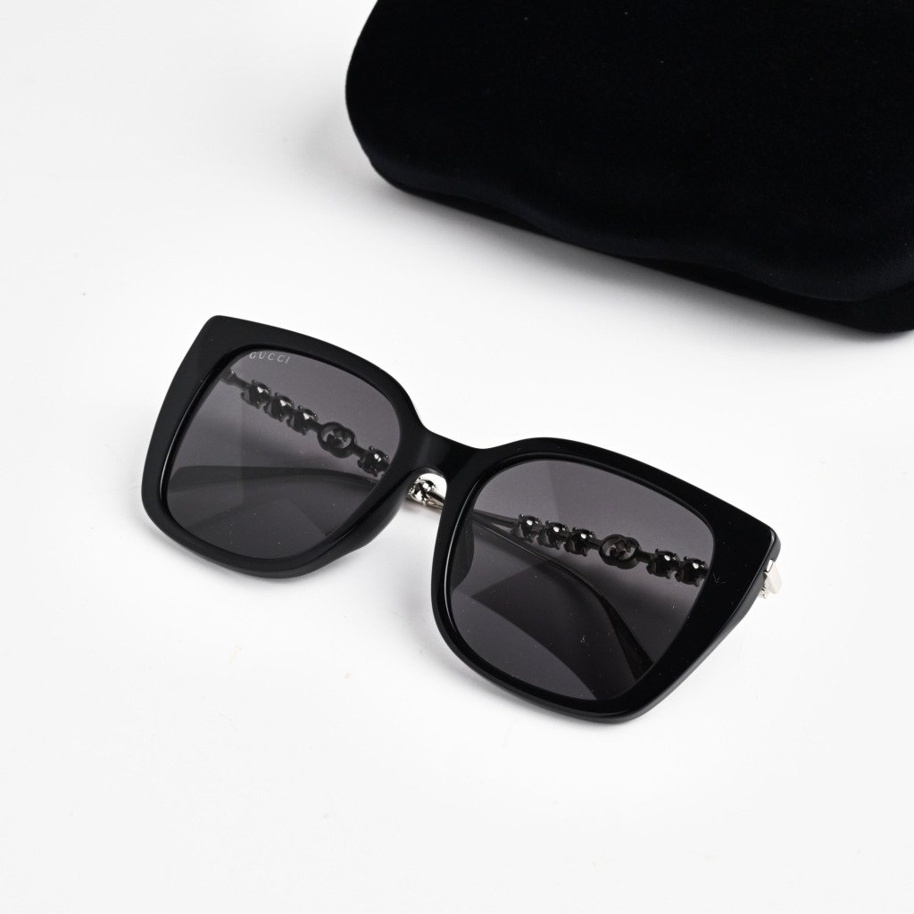 GUCCI GG1971SA 002 SILVER BLACK DARK – 55-19-145 (2)