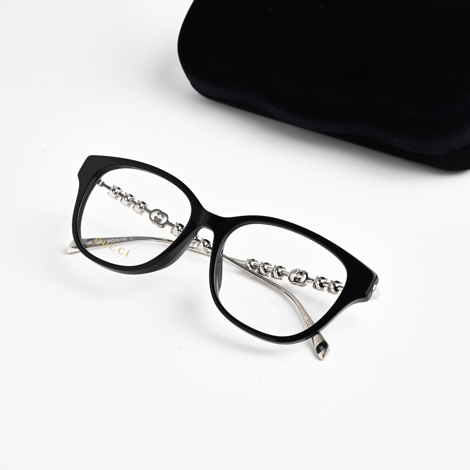 GUCCI GG1972OA 002 SILVER BLACK – 54-16-145 (3)