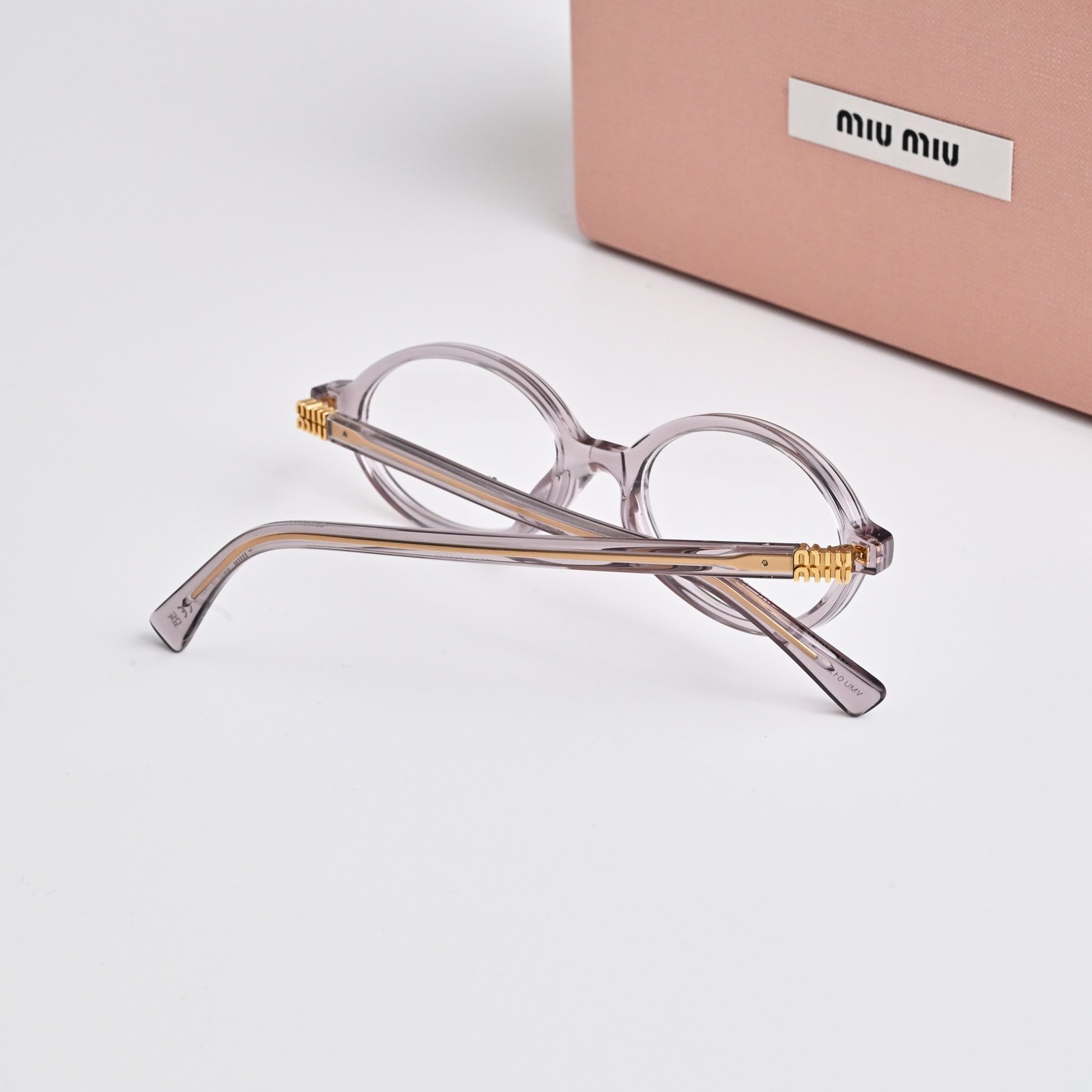 MIU MIU MU 01XV 12W1O1 TRANSPARENT MAUVE – 50-18-140 (2)