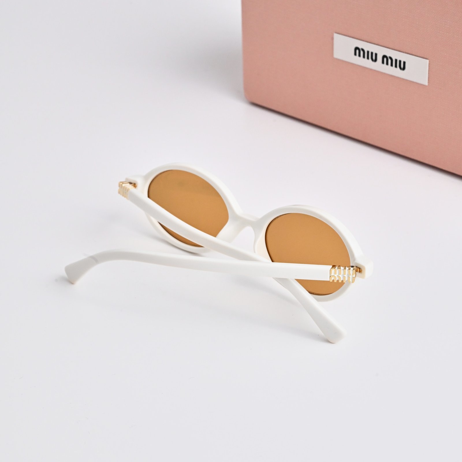 MIU MIU MU 04ZS 14240D WHITE ORANGE MIRROR – 50-18-140 (3)