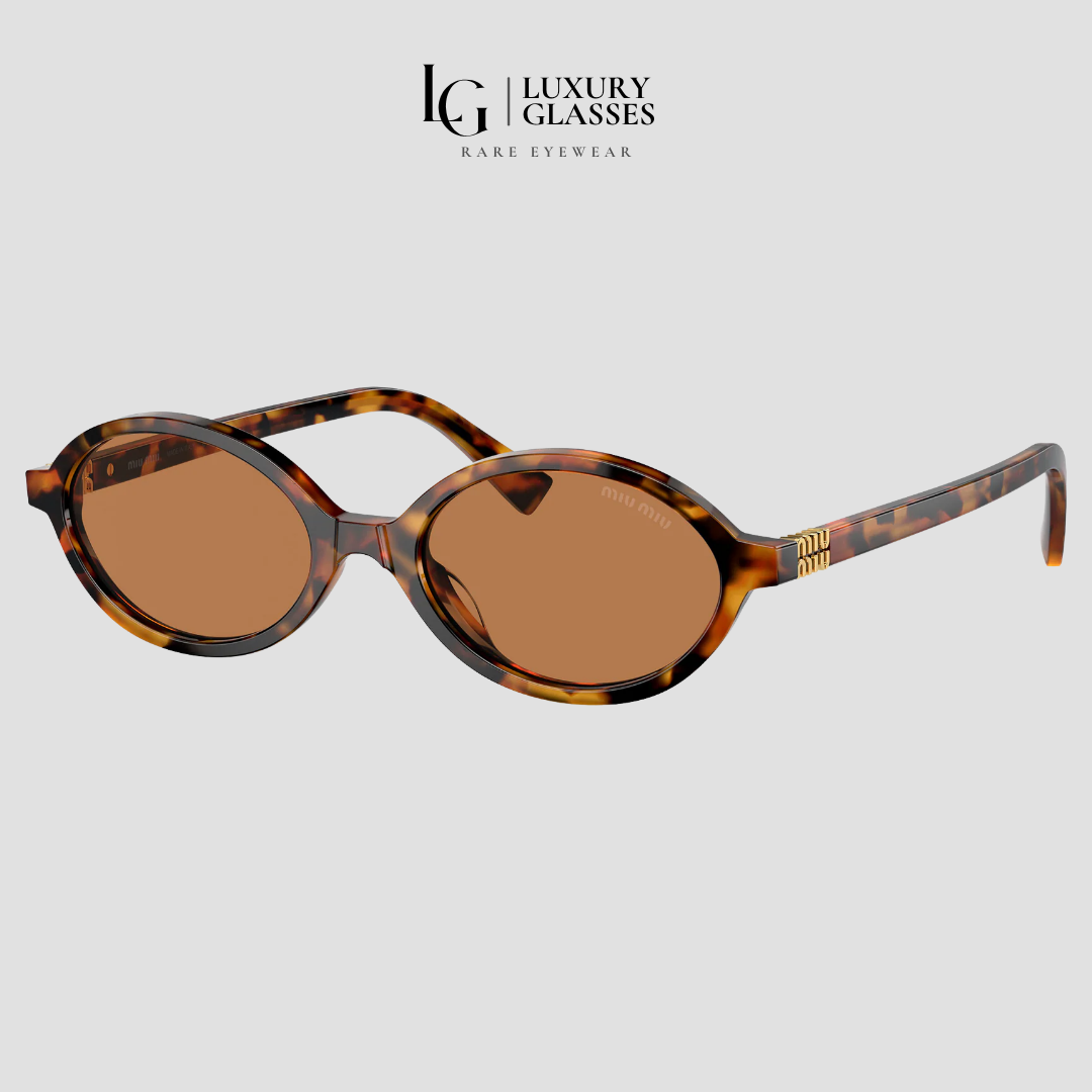 MIU MIU MU 04ZS 19P2Z1 LIGHT HAVANA BROWN