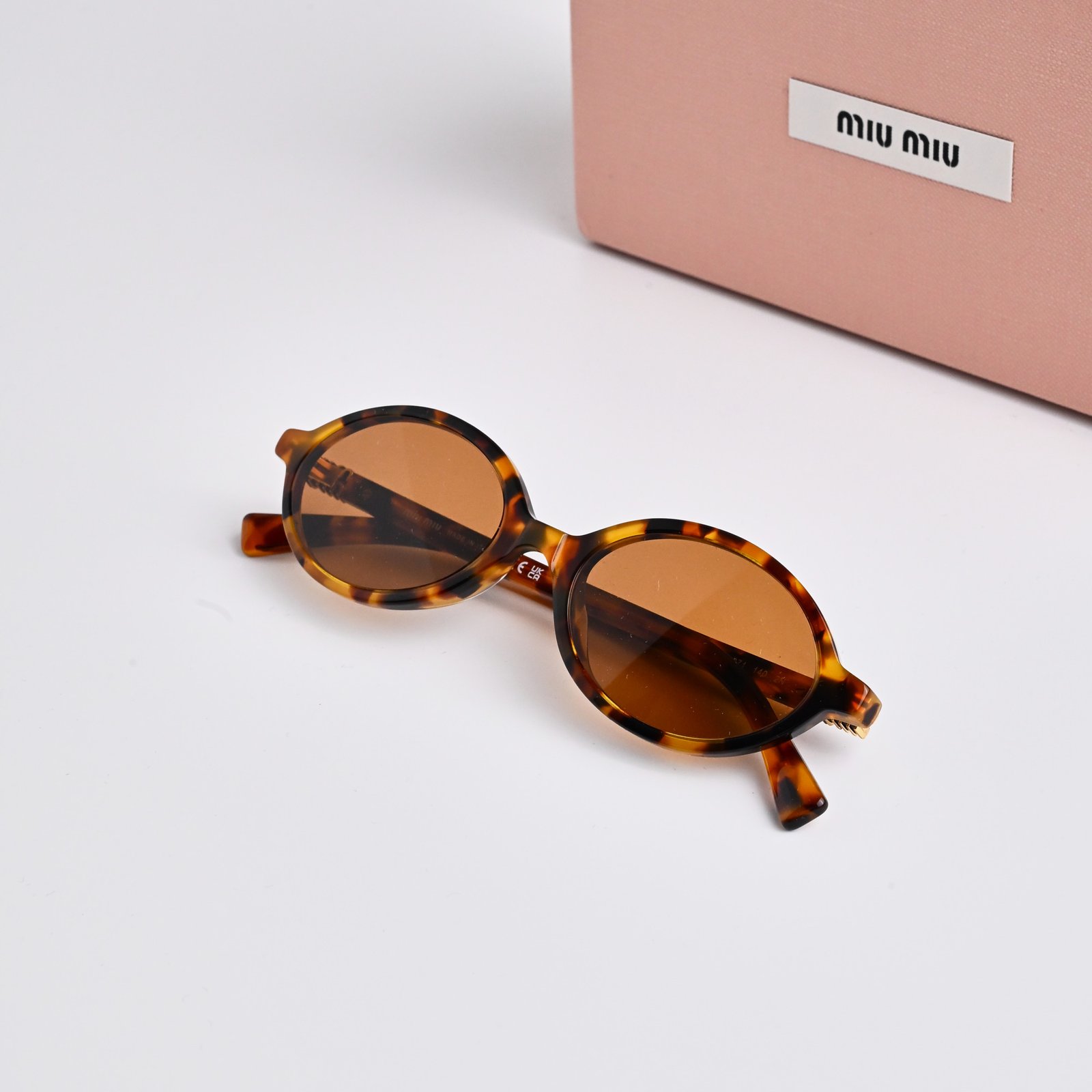 MIU MIU MU 04ZS 19P2Z1 LIGHT HAVANA BROWN – 50-18-140 (2)