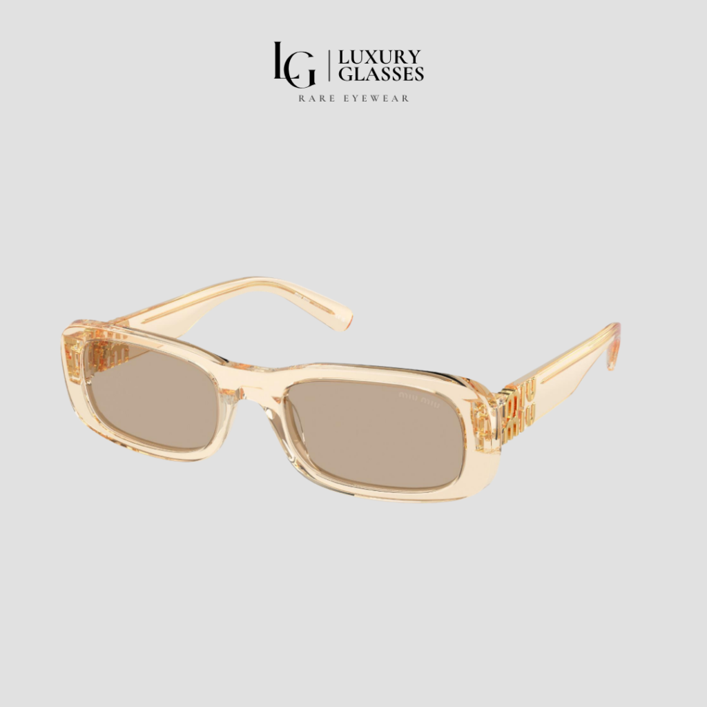 MIU MIU MU 08ZS 11T40F SAND TRANSPARENT DARK BROWN – 53-20-140 (1)