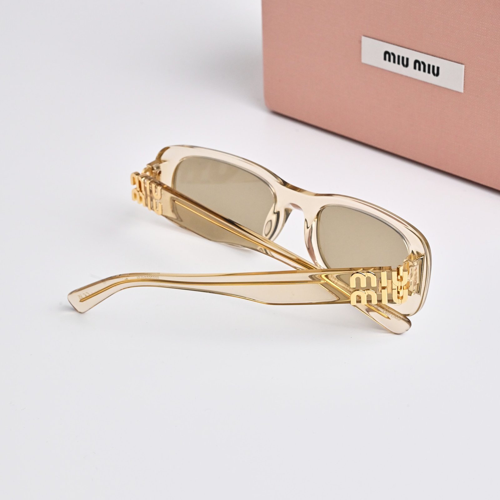 MIU MIU MU 08ZS 11T40F SAND TRANSPARENT DARK BROWN – 53-20-140 (3)