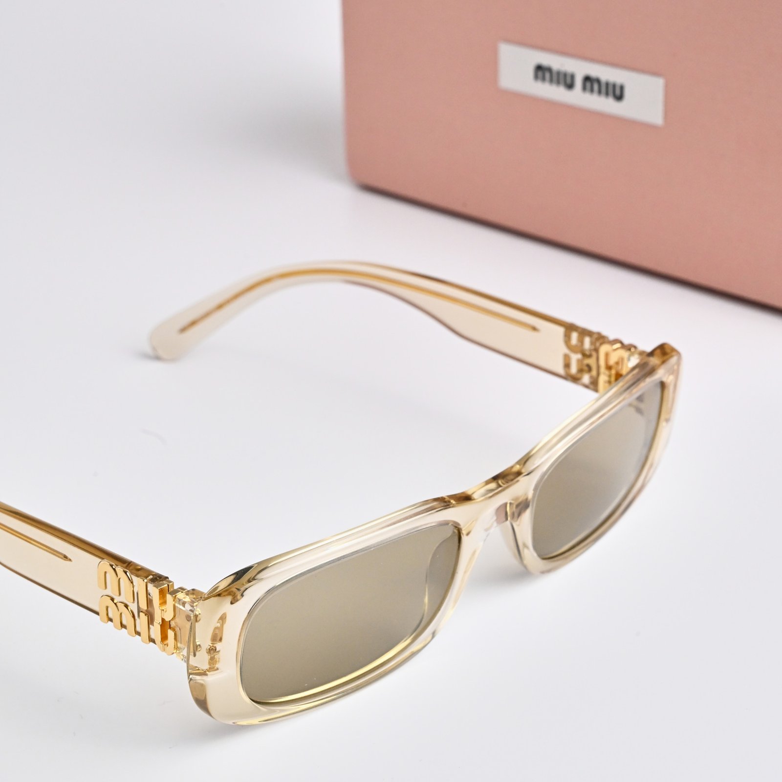 MIU MIU MU 08ZS 11T40F SAND TRANSPARENT DARK BROWN – 53-20-140 (4)