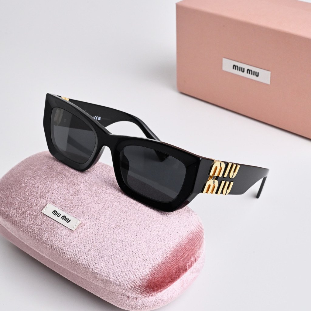 MIU MIU MU 09WS 1AB5S0 BLACK DARK GREY – 53-22-135 (1)