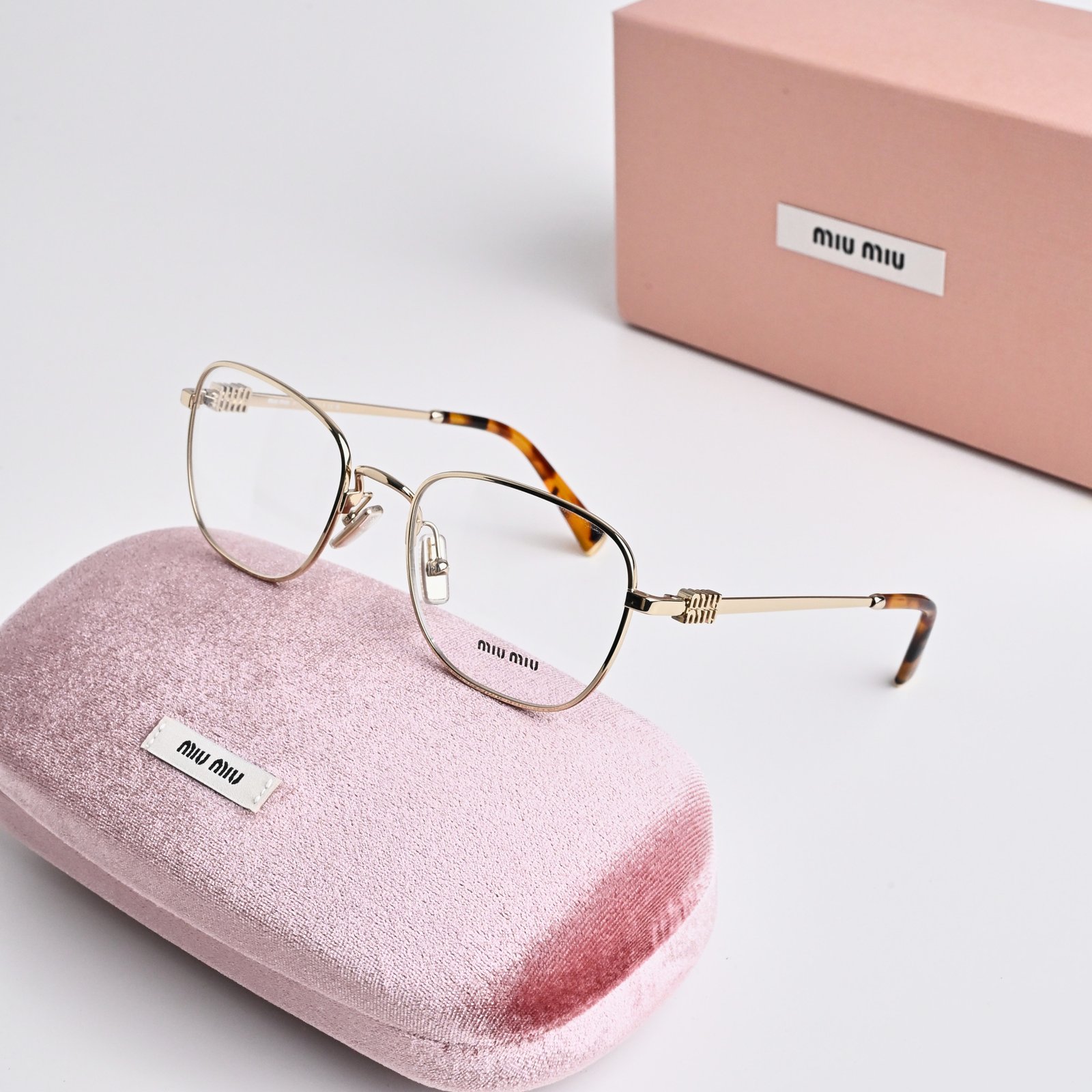 MIU MIU MU 50WV ZVN1O1 PALE GOLD