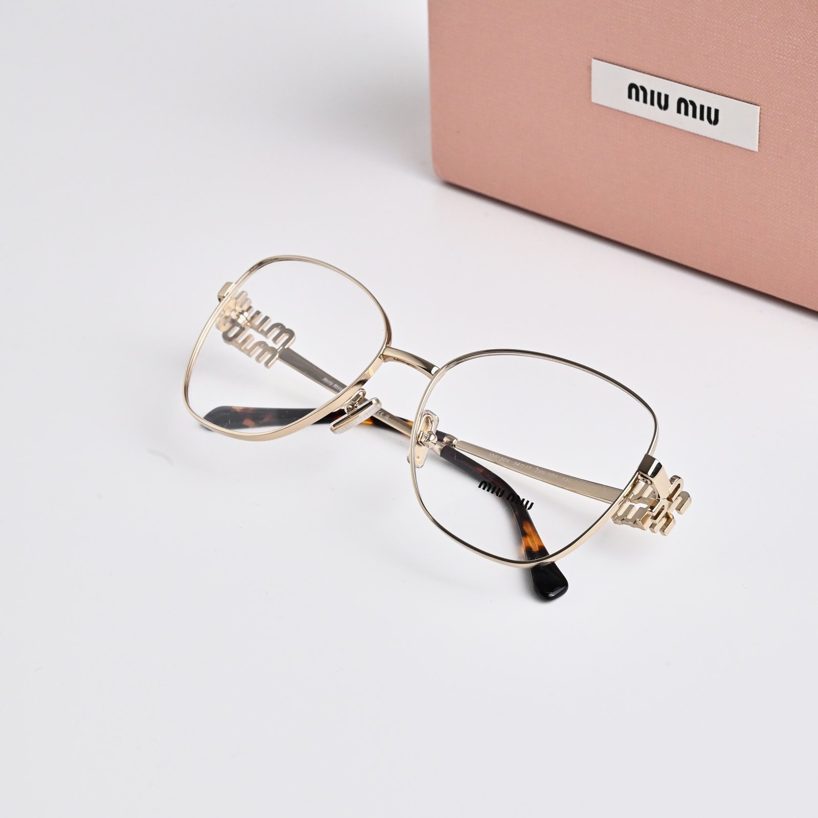 MIU MIU MU 50XV ZVN1O1 PALE GOLD – 56-17-135 (2)