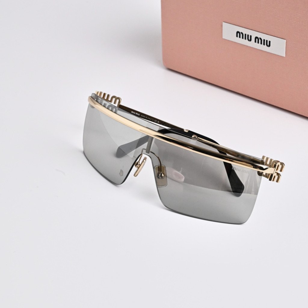 MIU MIU MU 50ZS ZVN1I2 PALE GOLD LIGHT GREY – 42-130-146 (2)