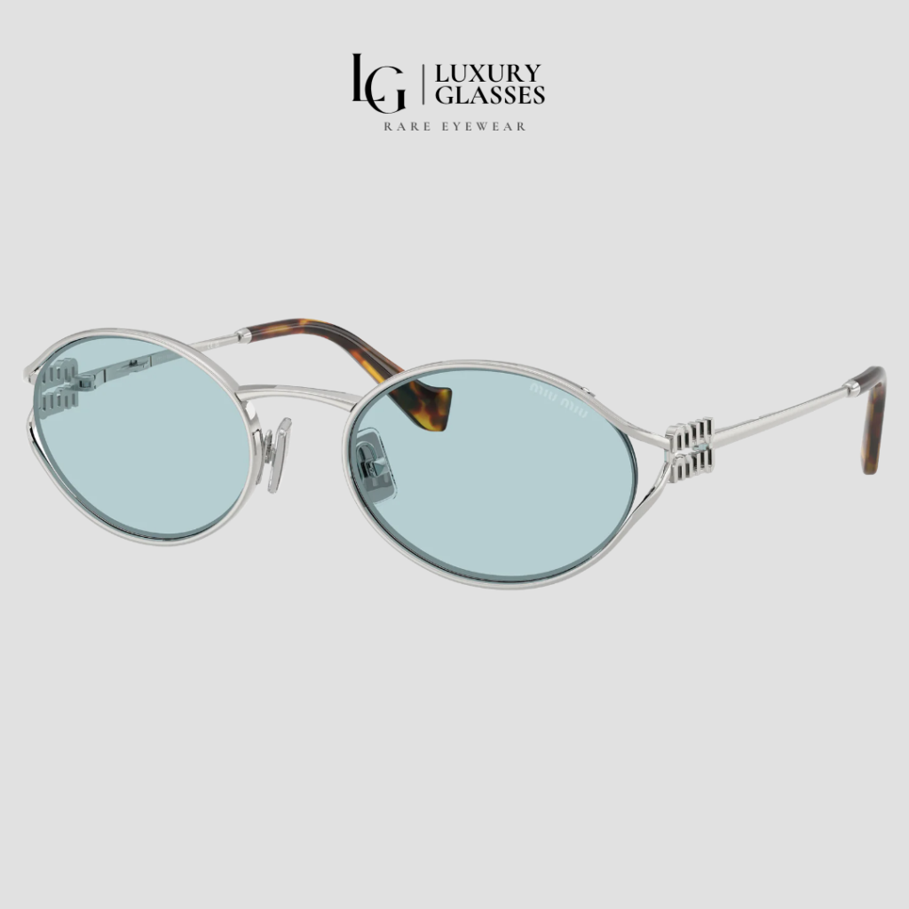 MIU MIU MU 52YS 1BC20R SILVER LIGHT BLUE (1)