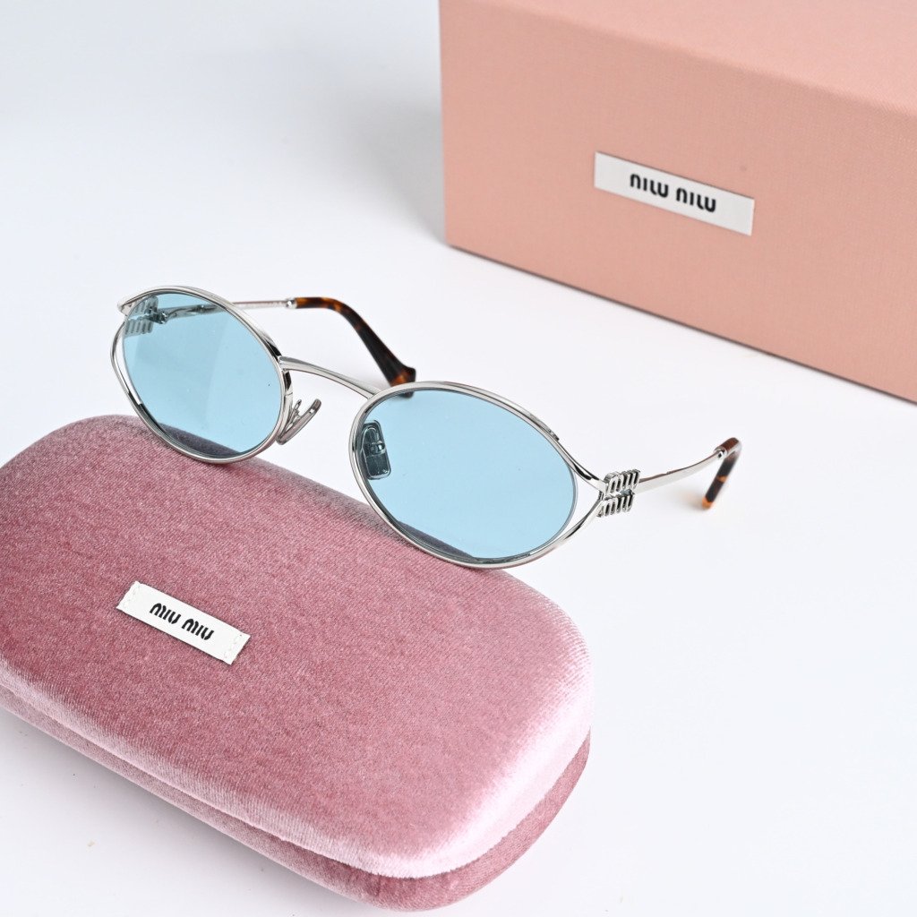 MIU MIU MU 52YS 1BC20R SILVER LIGHT BLUE (2)
