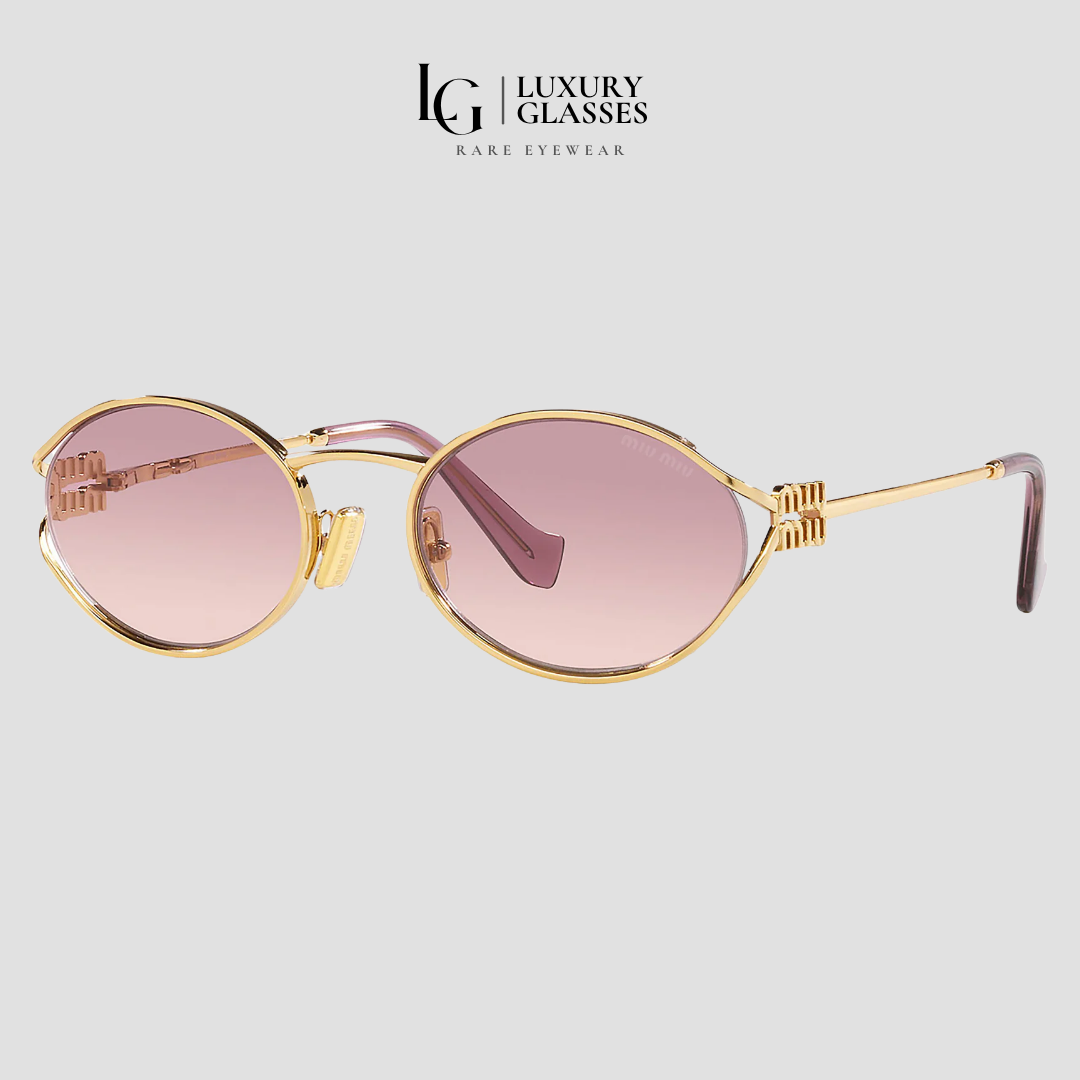 MIU MIU MU 52YS 5AK06S GOLD BROWN GRADIENT VIOLET