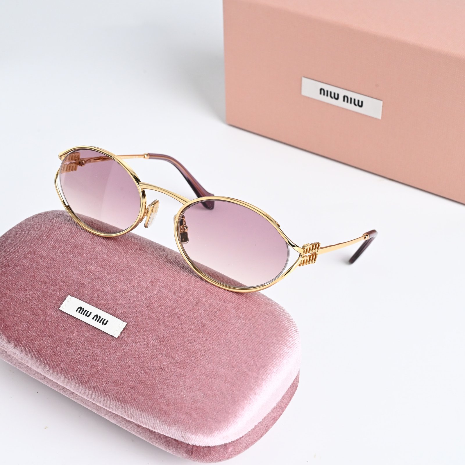 MIU MIU MU 52YS 5AK06S GOLD BROWN GRADIENT VIOLET (2)