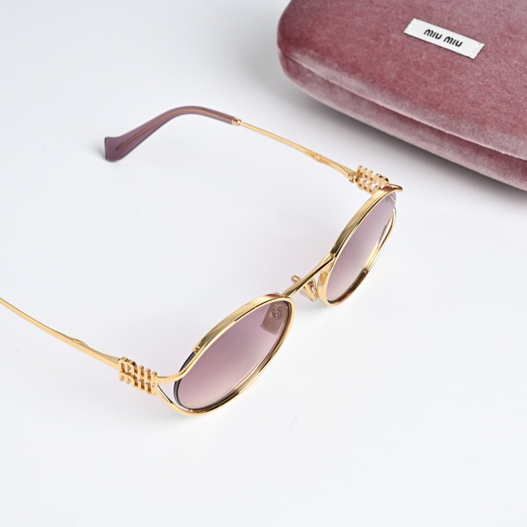 MIU MIU MU 52YS 5AK06S GOLD BROWN GRADIENT VIOLET (5)