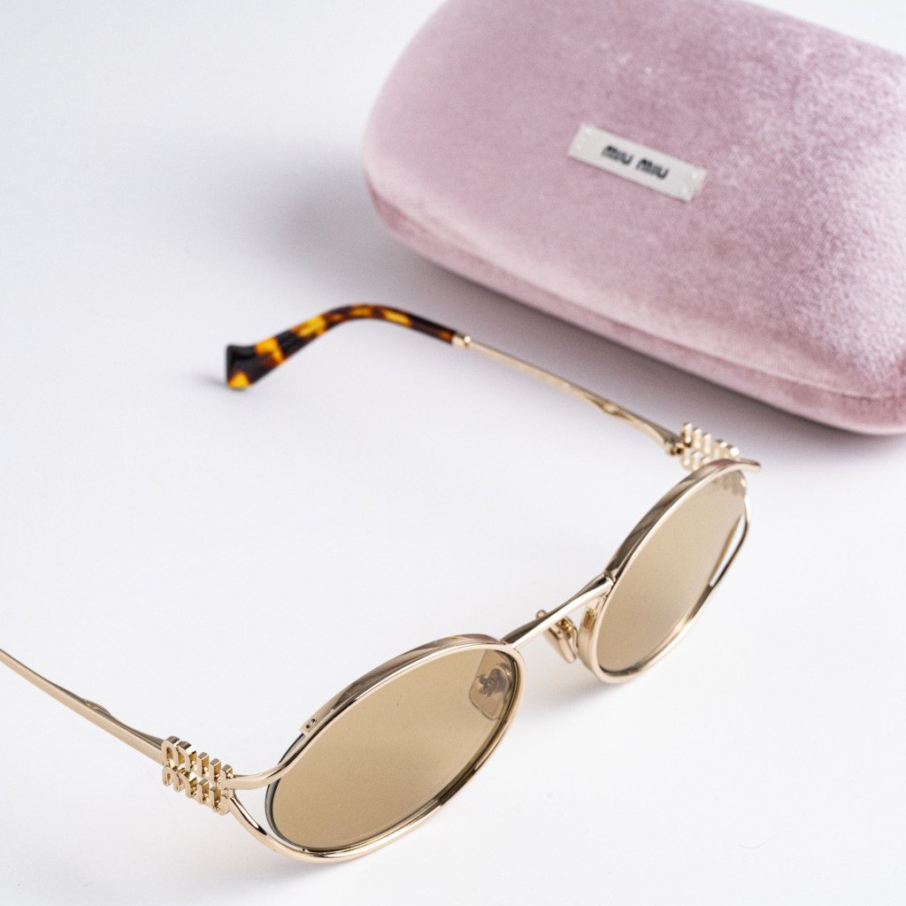 MIU MIU MU 52YS ZVN10R PALE GOLD YELLOW – 54-21-125 (1)