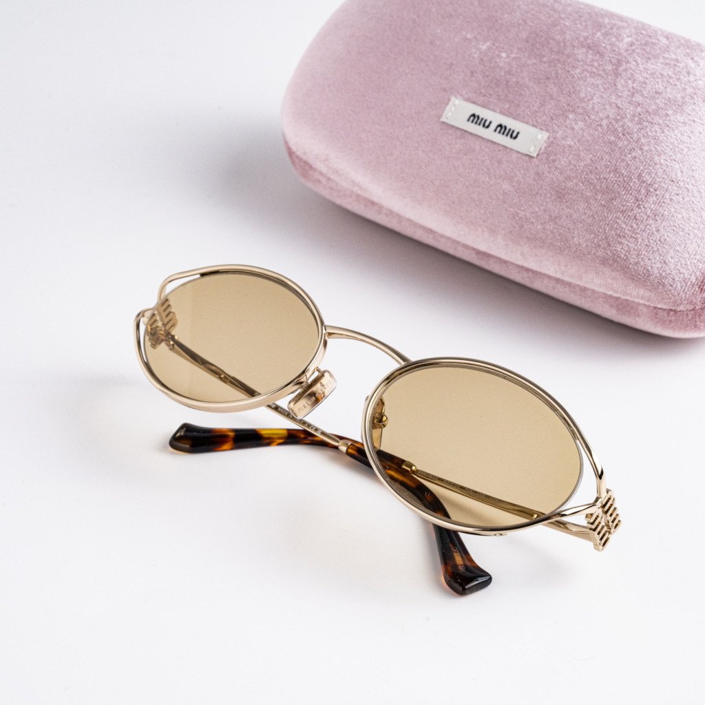 MIU MIU MU 52YS ZVN10R PALE GOLD YELLOW – 54-21-125 (2)