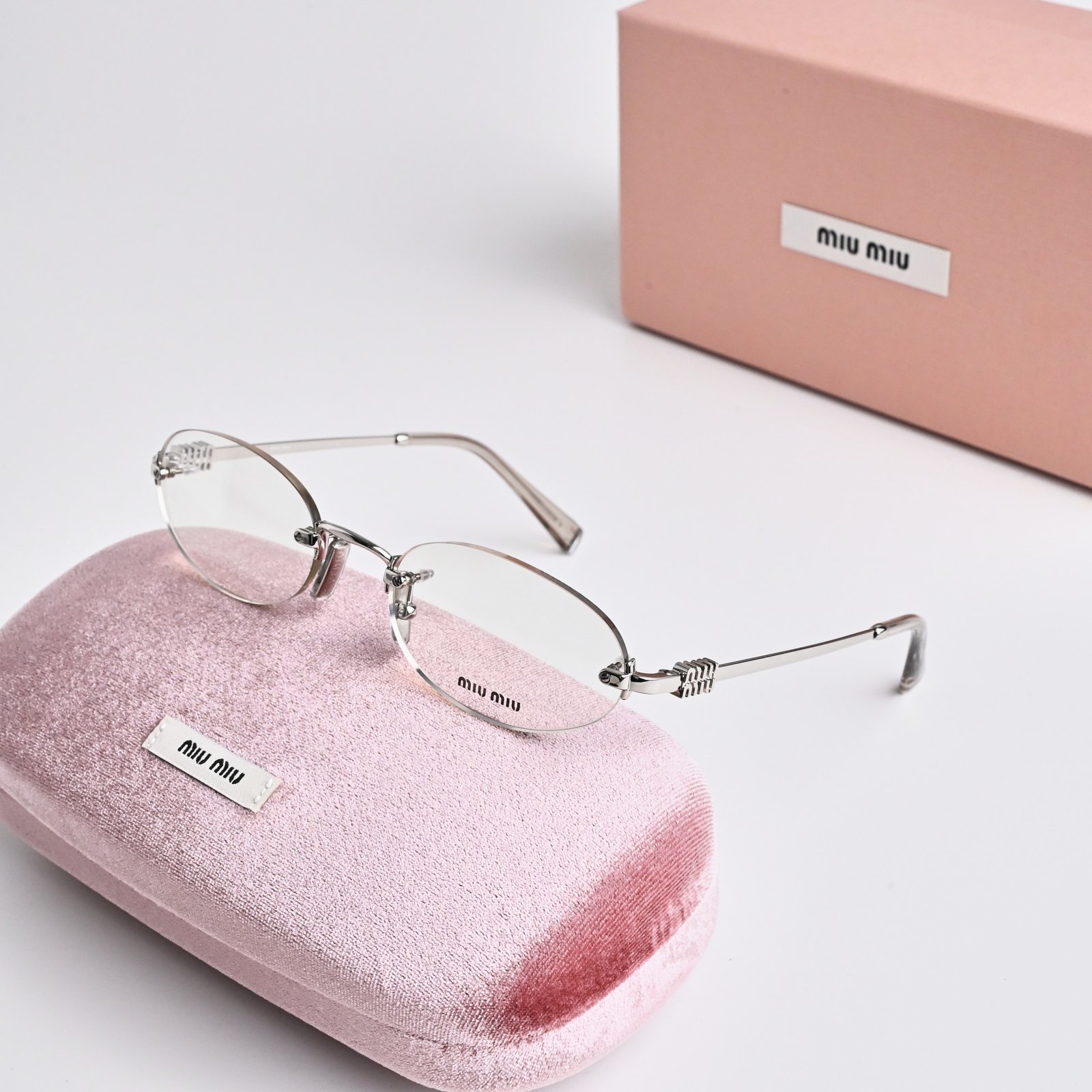 MIU MIU MU 53WV 1BC1O1 SILVER